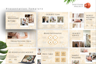 Luxury Wedding Attire PowerPoint Template